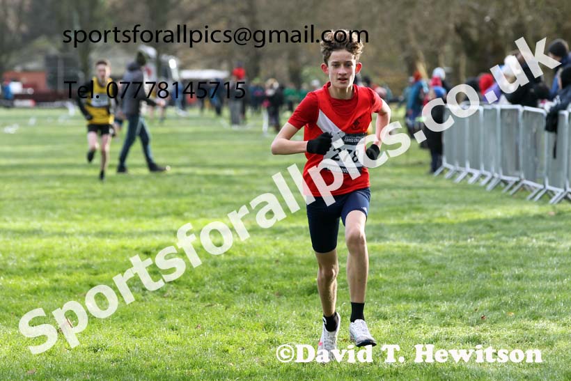 Boys under-13s, European Cross Country Championships Trials, Sefton Park, Liverpool. Photo: David T. Hewitson/Sports for All Pics